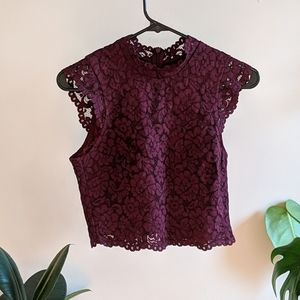 H&M lace top, women's size 4.
